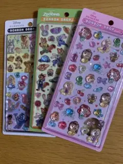 ディズニー ボンボンドロップシール プリンセス　クラシック　ズートピア