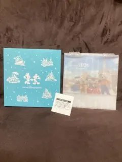 卓上カレンダー2026東京ディズニーリゾート新菱冷熱オリジナル未使用 ダイアリー