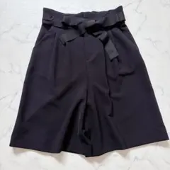 JILL STUART ジルスチュアート キュロット ブラック ハイウエスト