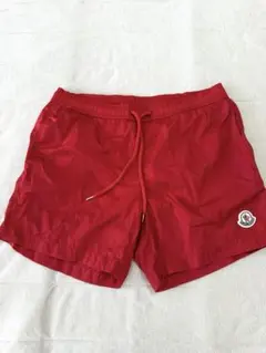 MONCLER スイムショーツ レッド 水陸両用ショートパンツ