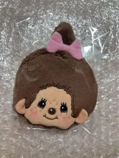 新品　モンチッチ　フェイス形 がま口 ポーチ キャラがま　小銭入れ