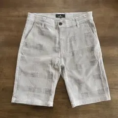 MONO-MART グレーグレンチェック　メンズ ハーフパンツのサムネイル