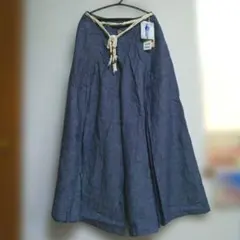 ワイドパンツ 薄手デニム調 レディース ライフ 大人で可愛いナチュラル服