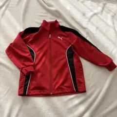 PUMA 赤 ジップアップジャケット　130 ジャージ