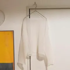 【やや美品／2024SS】IÉNA／IENA／イエナ／シアーニットプルオーバー