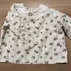 花柄長袖ブラウス