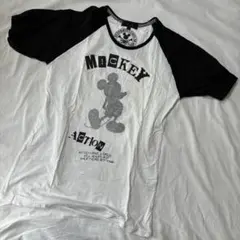 Disney ディズニー ミッキー 半袖Tシャツ Tシャツ 白 ホワイト 半袖