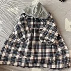 ZARA チェック柄フード付きワンピース 110cm