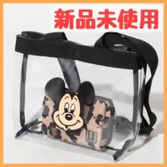 新品未使用★WCJ ディズニー ビニルトートバッグ ミッキー ブラック 黒のサムネイル