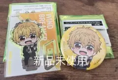 【未使用】 ウィンブレ 楡井秋彦 ミニアクリルスタンド トレーディング 缶バッジ