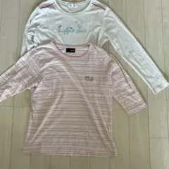 marie claire ロゴ入り長袖Tシャツ M FILA七分袖Tシャツセットのサムネイル