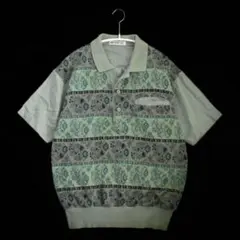 japan vintage retoro polo shirt M