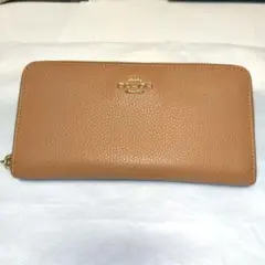 【美品】COACH ブラウン レザー 長財布
