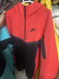 早い者勝ちYvngboi P着用Nike テックフリース 赤黒 セットアップ