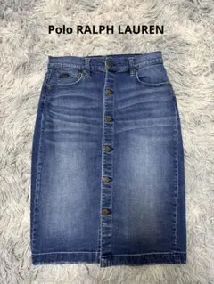 Polo RALPH LAUREN フロントボタンデニムスカート
