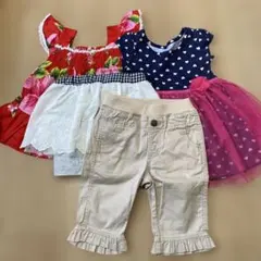 ベビー服セット（ドレス、チュニック、パンツ）　80センチ