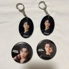 ATEEZ ホンジュン 缶バッジ キーホルダー ホンジュン ソンファ ウヨン