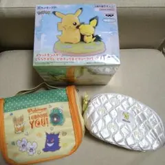 ポケモン　ポーチ　フィギュア　3点セット