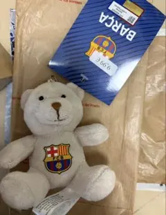 FCバルセロナ ベア くま キーホルダー ぬいぐるみ