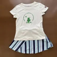 FILA テニス Tシャツ ホワイト Sサイズのサムネイル