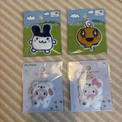 たまごっちパイルとサンリオワッペン4点