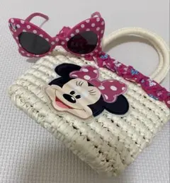 ミニーマウス⭐︎カゴバッグとサングラス2点セット⭐︎ディズニーストア