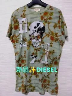 新品✨DIESEL スカルプリント Tシャツ Lサイズ