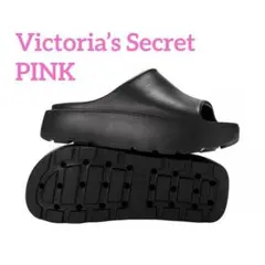 【新品タグ付き】VS PINK 軽量プラットフォームスライドサンダル 厚底