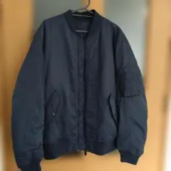 ユニクロ ネイビー MA-1ブルゾン