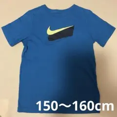 【値下げ】Nike 青 Tシャツ ロゴ入り　ジュニアLサイズ150〜160cm