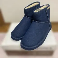 BEARPAW Demi Denim ムートンブーツ ネイビー 25cmのサムネイル
