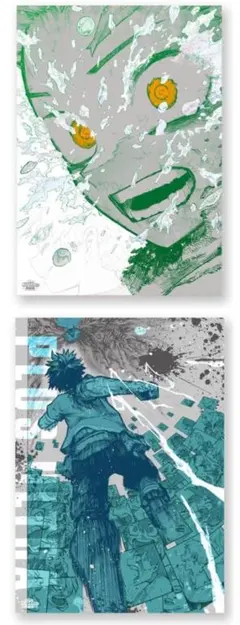 僕のヒーローアカデミア原画展 A2アートポスター 緑谷出久 2種類