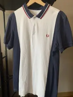 Fred Perry ポロシャツ ホワイト/ネイビー