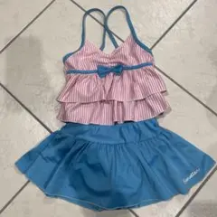 ✴︎お値下げ中　フリル付き水着 120cm ピンク ブルー
