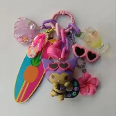 じゃらじゃらキーホルダー ウサハナ② チャーム みんなでバカンス