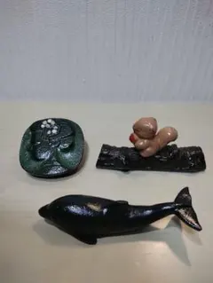 난부 아이언웨어 (문진) 돌고래 다람쥐/마이코 3종 세트