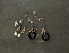 イヤリング 4ペアセット