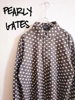 D222375 PEARLY GATES 総柄 ロングスリーブシャツのサムネイル