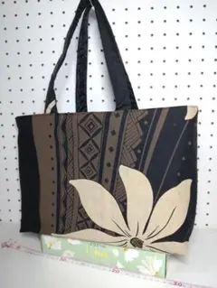 トートバッグ エコ サブ ハワイ リバーシブル フラワー キルト ハンドメイド