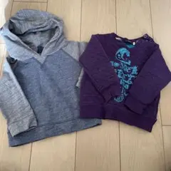 babyGap他フード付きトレーナーとトレーナー90cm ２枚組