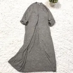 ユニクロ＊メリノブレンドVネックロングカーディガン【S】