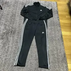 adidas アディダス ジャージ 黒 上下 セットアップ メンズ