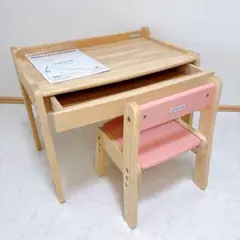 使用感ほぼなし 大和屋　ノスタ3 キッズデスク＆チェア セット　取扱説明書付属