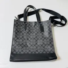 Coach トートバッグ ブラック/グレー