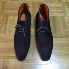 新品 Santoni 17347 高級レザー チャッカブーツ イタリア製 ドレス