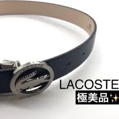 ベルト ブランド LACOSTE ラコステ 本革 レザー バックル ロゴ ワニ