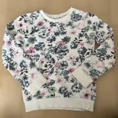 branshesフラワープリント クルーネック トレーナー 120cm