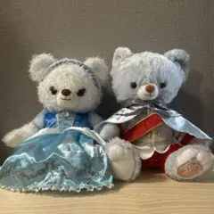 【美品・タグ服付き欠品あり】ユニベア シンデレラシリーズ ぬいぐるみ 3体セット Disney - ディズニー ユニベア ブルーローズ シンデレラ