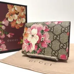 636箱付✨極美品✨GUCCI グッチ 二つ折り財布 ブルームス GGスプリーム