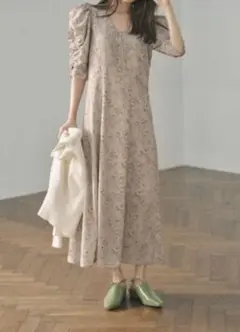 LILYBROWN フェイクチュールフラワーワンピース